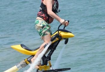 water thrusting jet bike